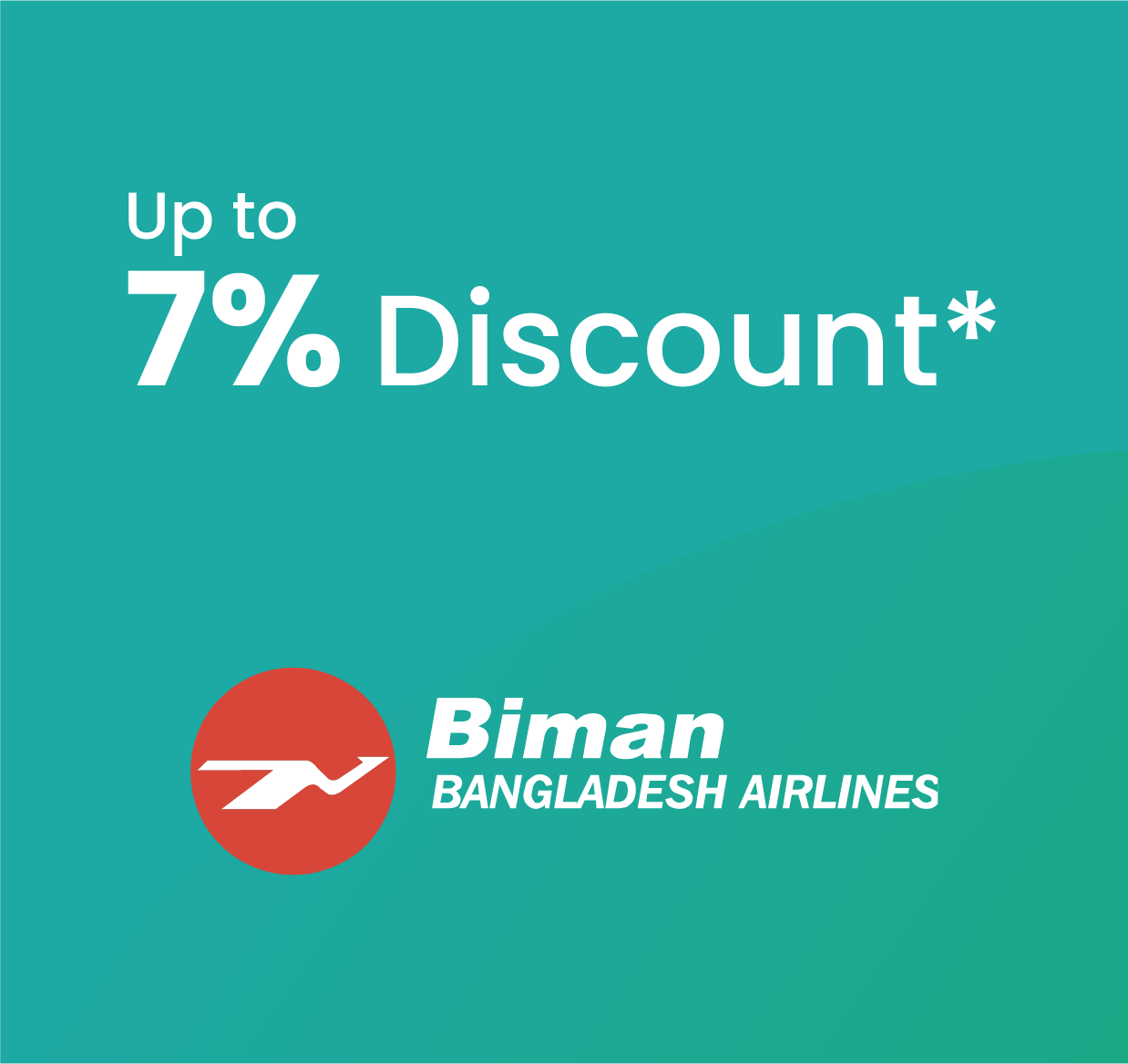 Biman Bangladesh 7% Off
